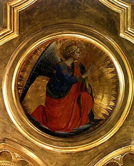 The Angel of the Annunciation from the altarpiece from the Chapel of San Niccolo dei Guidalotti in t van Fra Beato Angelico