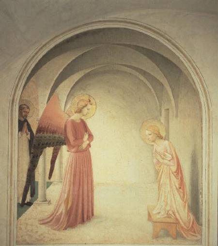 Die Verkündigung an Maria van Fra Beato Angelico