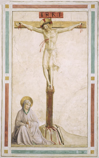Crucifixion, from cell 22 van Fra Beato Angelico