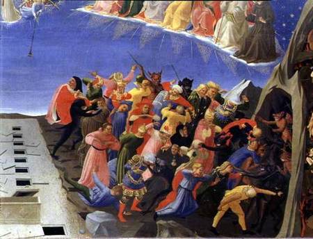 The Last Judgement, detail of the damned van Fra Beato Angelico
