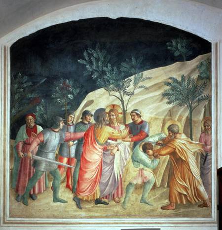 The Kiss of Judas van Fra Beato Angelico