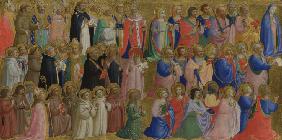 The Virgin Mary with the Apostles and Other Saints (Panel from Fiesole San Domenico Altarpiece)