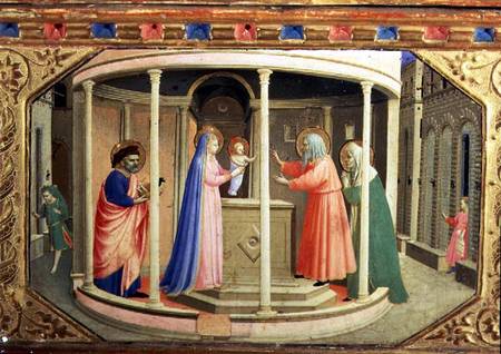 The Presentation in the Temple, from the predella of the Annunciation Altarpiece van Fra Beato Angelico