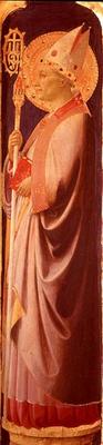 St. Augustine, pilaster from the reverse of the right-hand side panel of Santa Trinita Altarpiece, c van Fra Beato Angelico