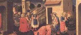 Predella panel to the Annunciation showing the Adoration of the Magi