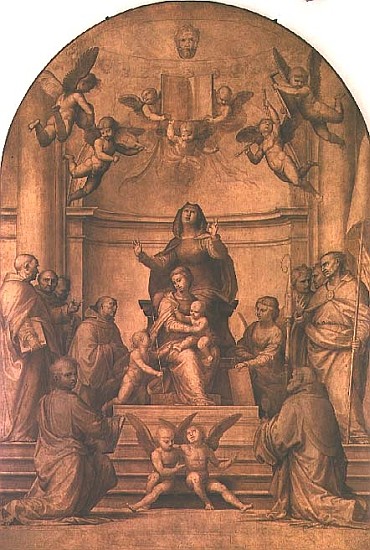 St. Anne (sepia altarpiece) van Fra Bartolommeo