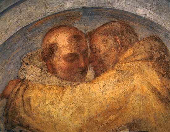 The meeting of St Francis and St Dominic van Fra Bartolommeo