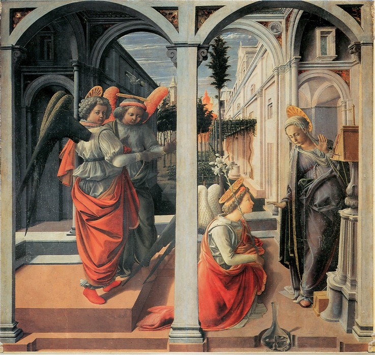 The Annunciation van Fra Filippo Lippi