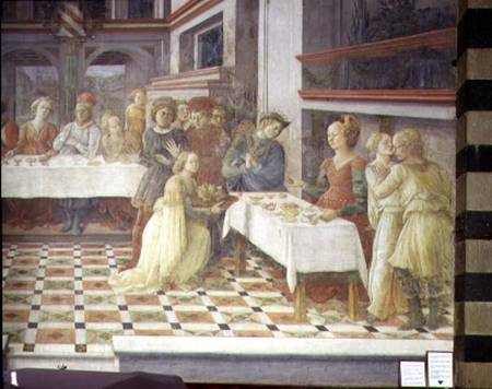 The Feast of Herod (fresco) van Fra Filippo Lippi