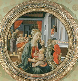 Madonna mit dem Kind und Szenen aus dem Leben der Hl. Jungfrau. van Fra Filippo Lippi