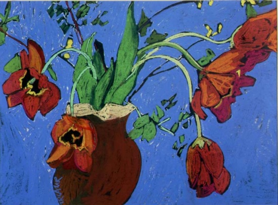 Midnight Tulips van  Frances  Treanor