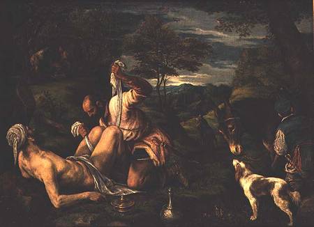 The Parable of the Good Samaritan van Francesco da Ponte