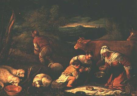 Pastoral Scene van Francesco da Ponte
