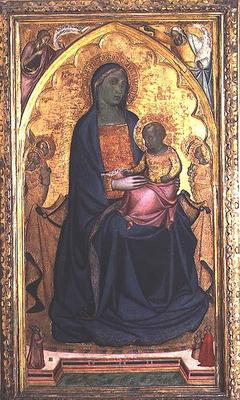 Madonna and Child Enthroned van Francesco, da Volterra Neri