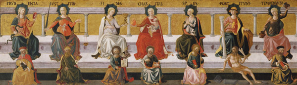 The Seven Virtues van Francesco di Stefano Pesellino