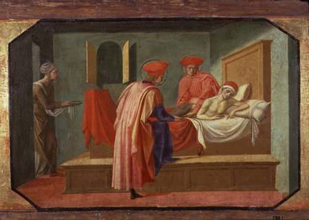 SS. Cosmas and Damian Healing the Sick van Francesco di Stefano Pesellino