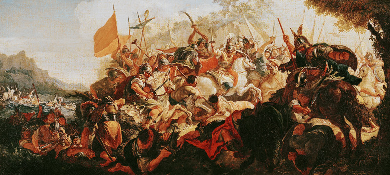 The Battle of the Granicus in May 334 BC van Francesco Fontebasso