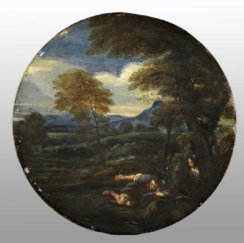 Narziss. Mitte 17. Jahrhundert van Francesco Giovane