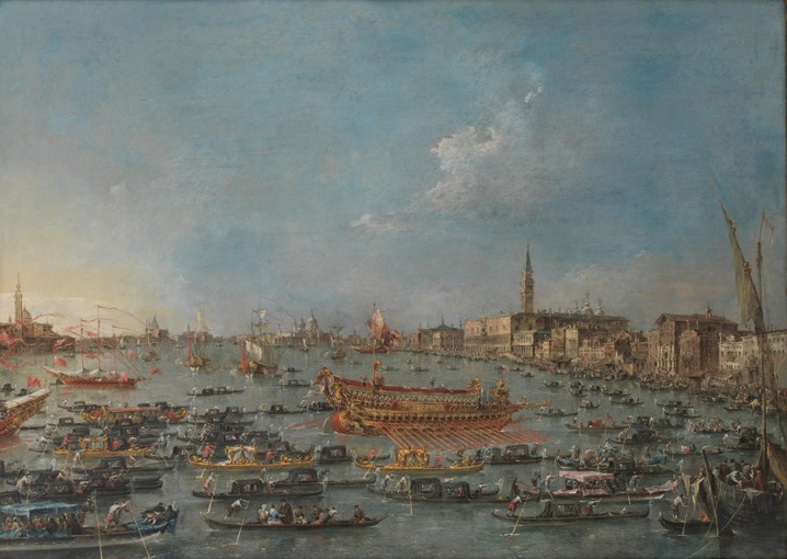 The Bucintoro Festival of Venice van Francesco Guardi
