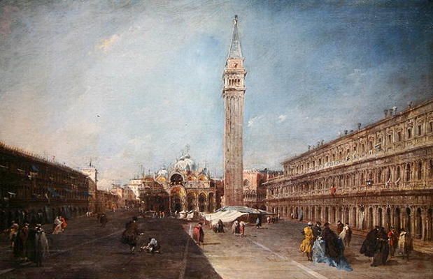 Piazza San Marco (oil on canvas) van Francesco Guardi