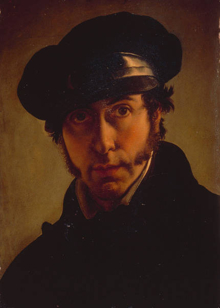 Francesco Hayez, Selbstbildnis um 1822 van Francesco Hayez