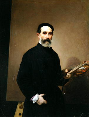 Self Portrait (oil on canvas) van Francesco Hayez