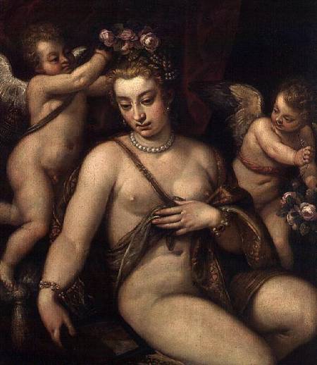 Venus and Cherubs van Francesco Montemezzano