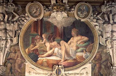 Danae Receiving the Shower of Gold, from the Gallery of Francois I van Francesco Primaticcio