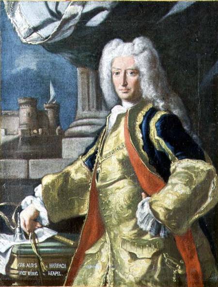 Count Alois Thomas Raimund Harrach, Viceroy of Naples van Francesco Solimena