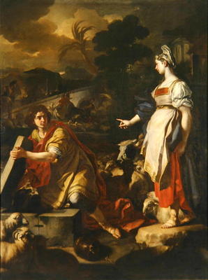 Jacob and Rachel, c.1710 (oil on canvas) van Francesco Solimena