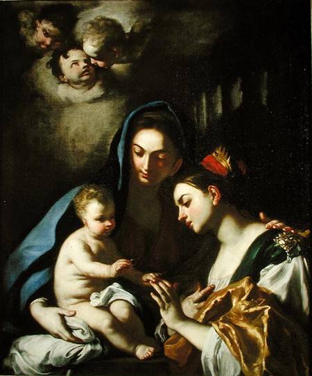 The Mystic Marriage of St. Catherine van Francesco Solimena