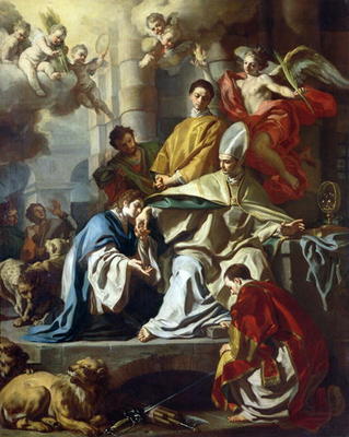 St. Januarius visited in prison by Proculus and Sosius van Francesco Solimena