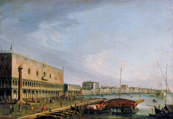 View of the St. Mark's Square with the Doges palace in Venice van Francesco Tironi