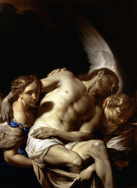 Christ Supported by Angels van Francesco Trevisani