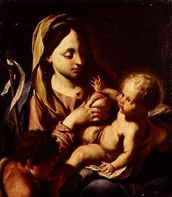 Madonna mit dem Christuskind und dem Johannesknaben van Francesco Trevisani