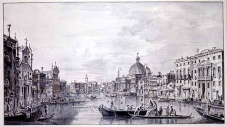 View of the Grand Canal, Venice van Francesco Triconi