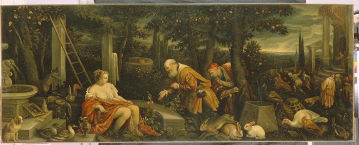 Susanna and the Elders van Francesco (Francesco da Ponte) Bassano