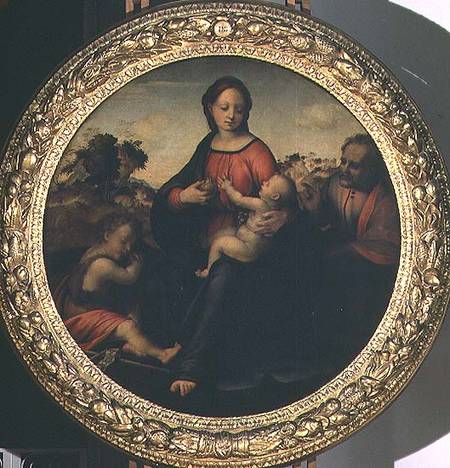 The Holy Family van Franciabigio eigentl. Francesco di Cristofano Big
