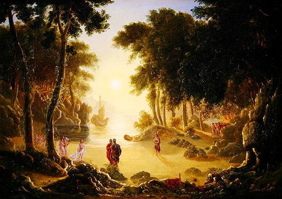 The Enchanted Island (oil on canvas) van Francis Danby