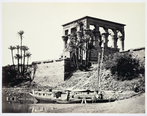 Kiosk of Trajan, Philae, Egypt, 1858 (b/w photo)  van Francis Frith