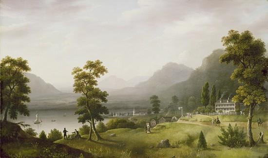 Carter's Tavern at the Head of Lake George, 1817-18 van Francis Guy