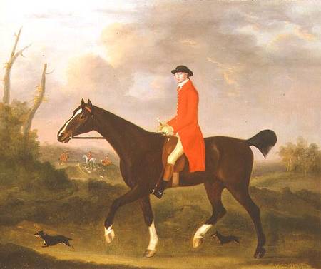 A Gentleman on his Hunter riding to Hounds van Francis Sartorius