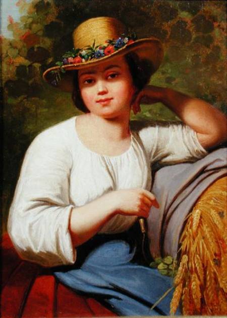 Portrait of a country girl van Francis Wheatley
