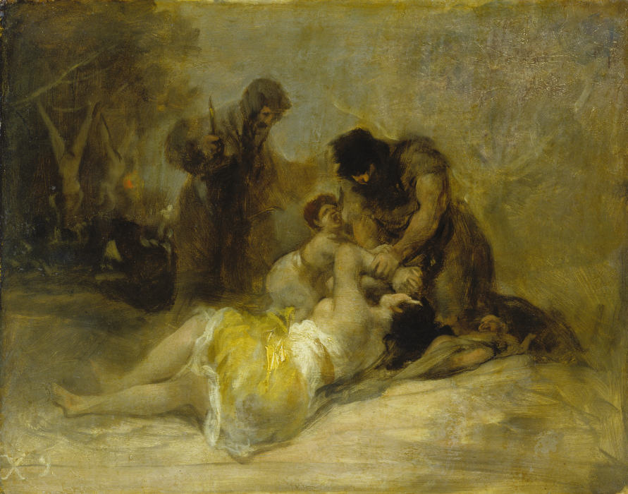 Attack on a Woman van Francisco de Goya