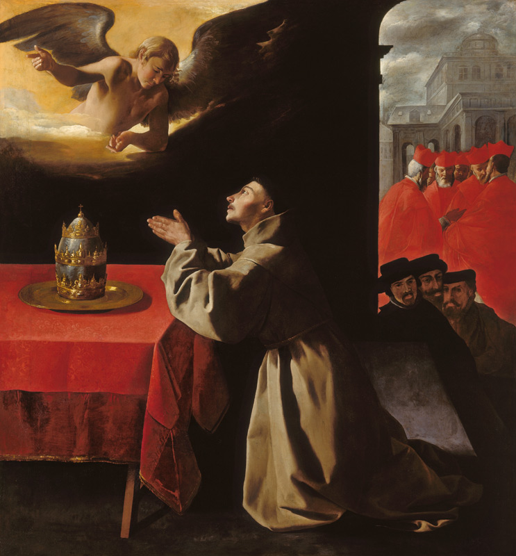 Der hl. Bonaventura im Gebet. van Francisco de Zurbarán (y Salazar)