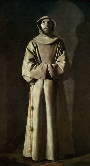 St. Francis (1181-1226) van Francisco de Zurbarán (y Salazar)