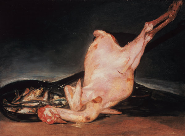 Gerupfte Pute van Francisco José de Goya