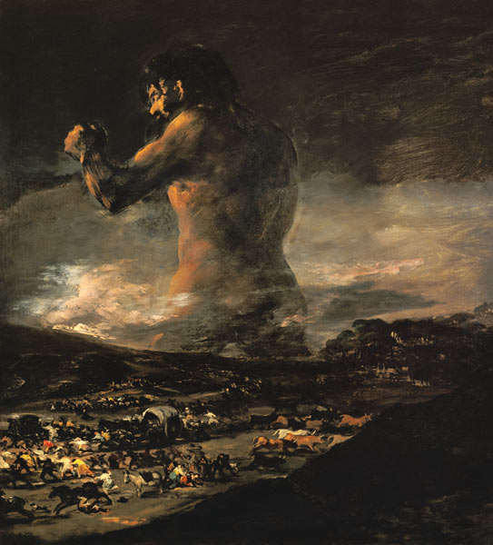 Der Koloss van Francisco José de Goya