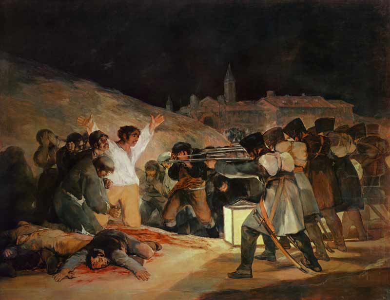 Die Erschießung der Aufständischen van Francisco José de Goya