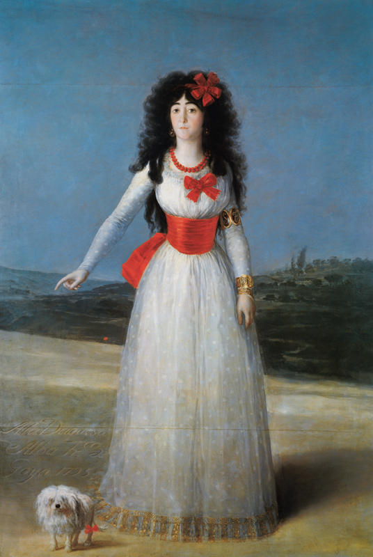Die Herzogin von Alba. van Francisco José de Goya